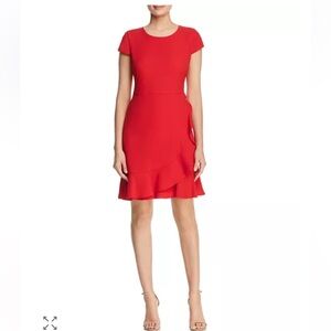 Karl Lagerfeld Scarlet Ruffle Mini Dress Size 4